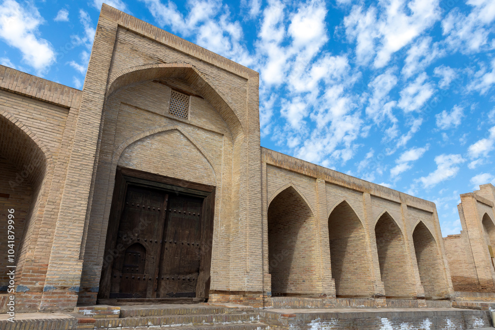 Fathullojon Caravansaray exterior. Architectural monument Fathullojon Caravansaray exterior. Architectural monument