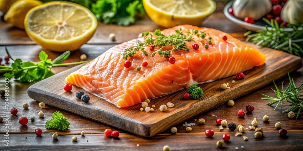 Fresh Raw Salmon Fillet Preparing for Cooking in a High Depth of Field Seafood Video 4k Fresh Raw Salmon Fillet Preparing for Cooking in a High Depth of Field Seafood Video 4k
