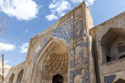 Abdulaziz Khan Madrasah facade, an ancient madrassah in Bukhara photo