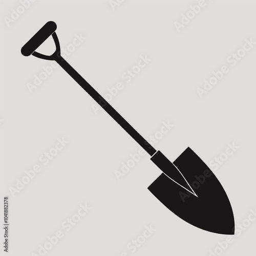 shovel vector Illustration is an Isolated white background.