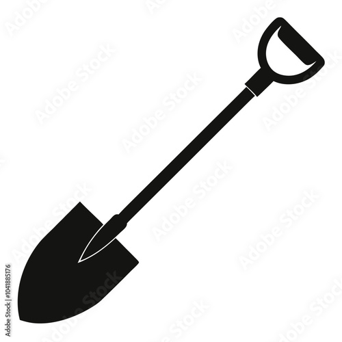 shovel vector Illustration is an Isolated white background.