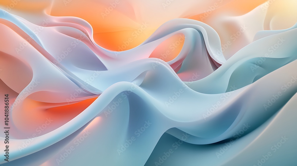 Fluid shapes in soft hues moving fluidly across the background for a tranquil feel Fluid shapes in soft hues moving fluidly across the background for a tranquil feel