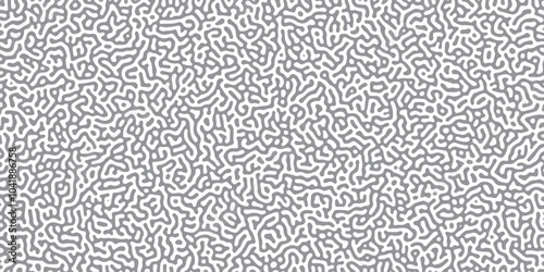 Abstract Reaction-diffusion or Turing pattern natural texture in coral grey and white colour scheme. Linear design with biological shapes. Organic lines in memphis. abstract turing organic wallpape	
