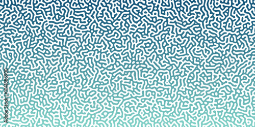 Turing Abstract Pattern, suitable for any business. White and blue color diffusion reaction seamless pattern.An abstract Reaction-diffusion or Turing pattern formation, coral reef, natural texture,