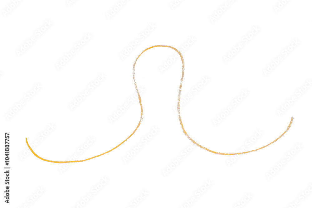 Isolated yellow pencil line on transparent background. Isolated yellow pencil line on transparent background.