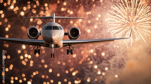 Private Jet Fireworks.