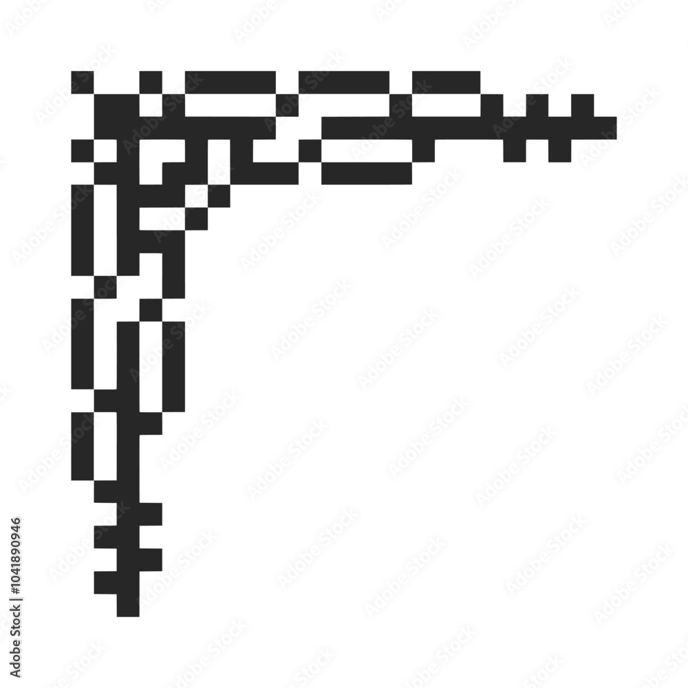 border frame corner pixel art border frame corner pixel art