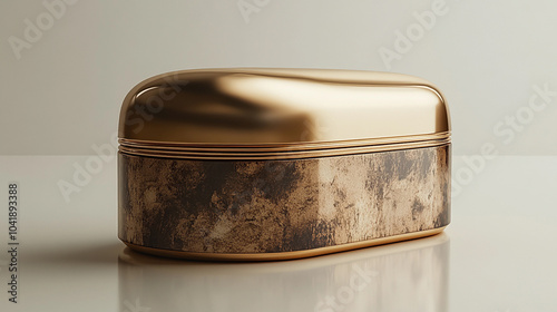 Wallpaper Mural Luxurious beauty container with golden finish and elegant design for skincare and beauty products Torontodigital.ca