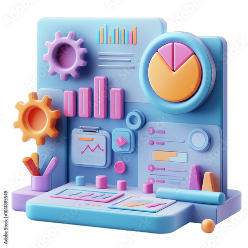 3D model of data analysis tools