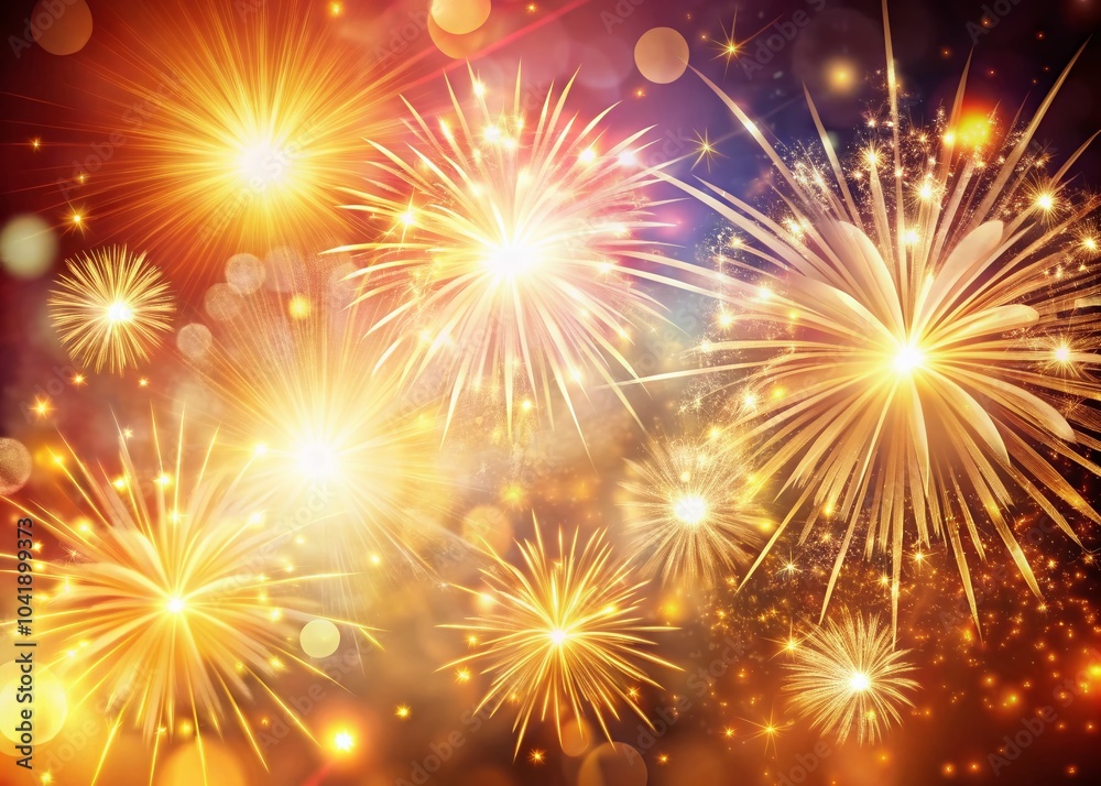 Hand-Drawn Firework Light Rays in High Depth of Field for Celebratory Designs Hand-Drawn Firework Light Rays in High Depth of Field for Celebratory Designs
