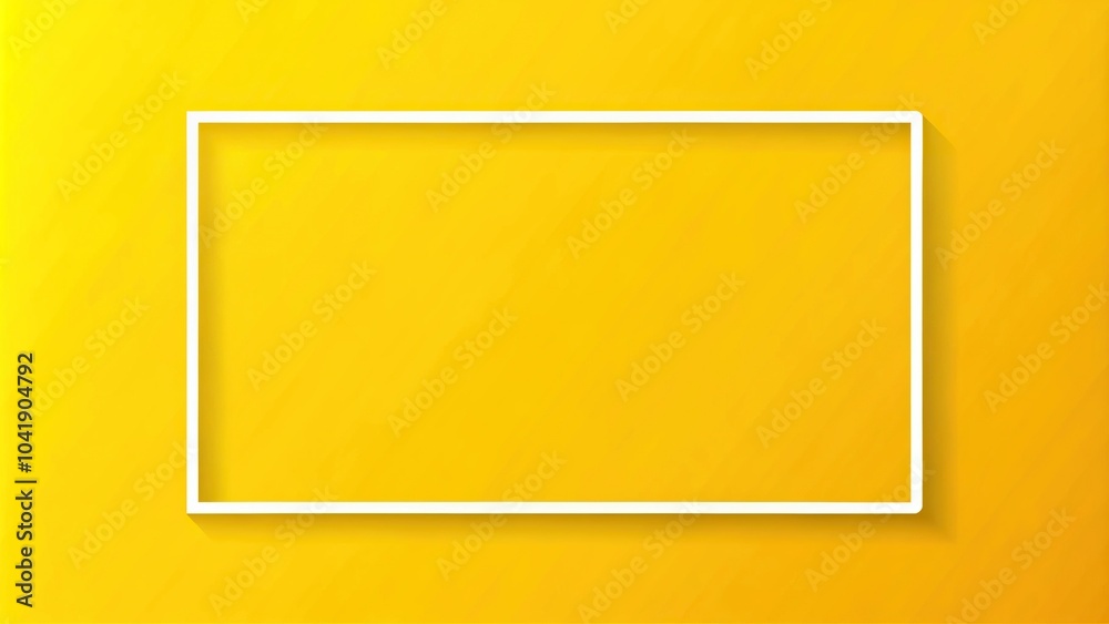 Fototapeta premium Yellow gradient rectangle background with minimalist design
