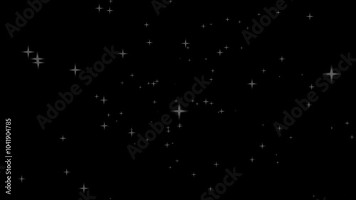 Glitter animation (monochrome)
