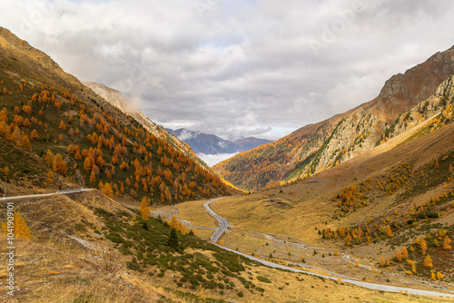 goldener Herbst in den Bergen