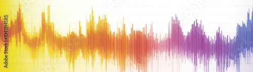 A colorful soundwave graphic representing audio frequencies and dynamics.