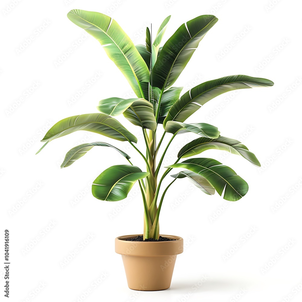 custom made wallpaper toronto digitalHome plant in pot isolated on white background