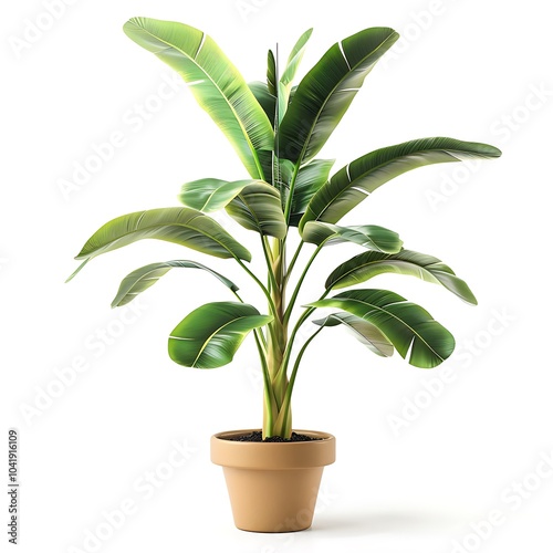 Wallpaper Mural Home plant in pot isolated on white background Torontodigital.ca