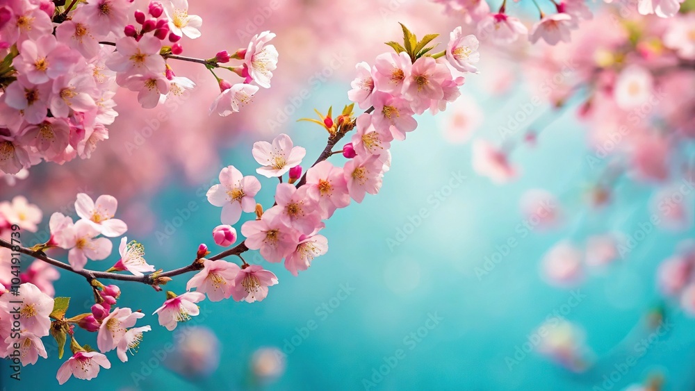 cherry blossoms on a uniform background cherry blossoms on a uniform background