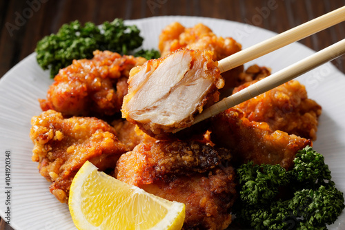 鶏の唐揚げ　Japanese fried chicken photo