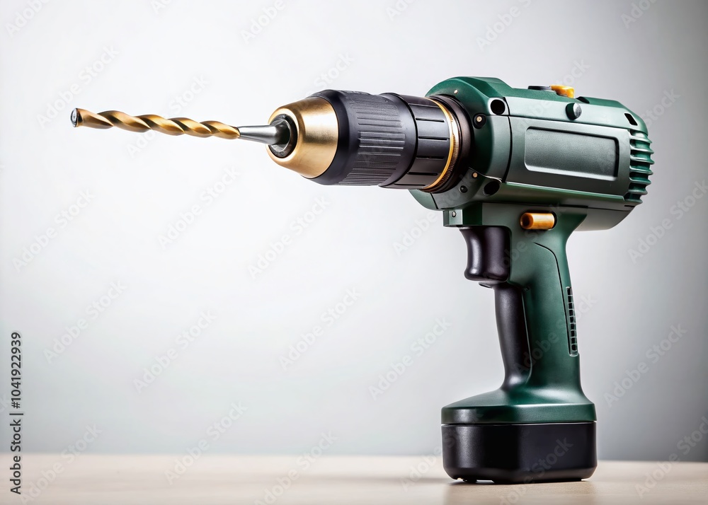 Large Wood Drill Isolated on White Background for DIY and Carpentry Projects Large Wood Drill Isolated on White Background for DIY and Carpentry Projects