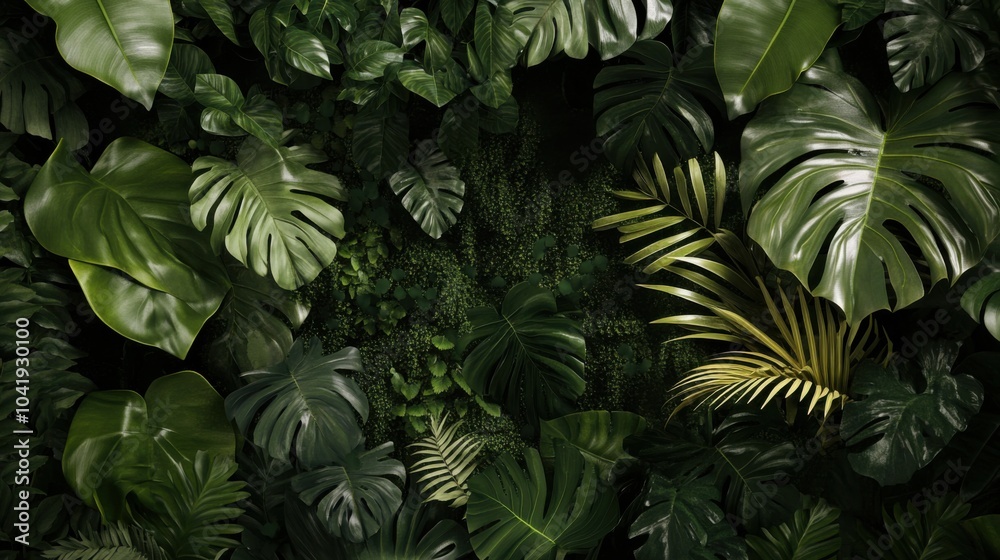 Lush Green Leaves Background for Nature Themes Lush Green Leaves Background for Nature Themes