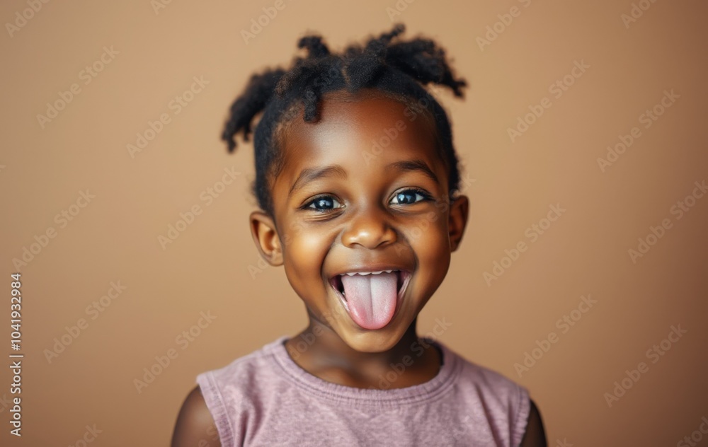 Cheerful Child Expressing Joy and Laughter Cheerful Child Expressing Joy and Laughter