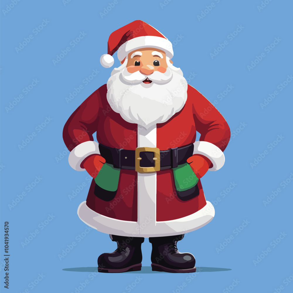 Cheerful Santa Claus Vector Illustration Cheerful Santa Claus Vector Illustration