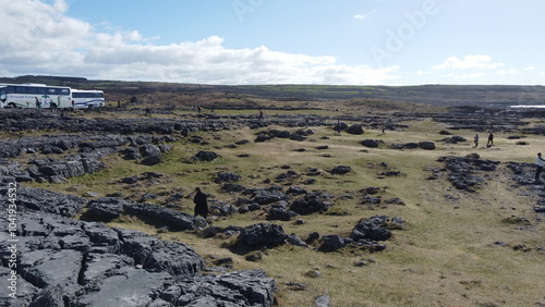 Luftaufnahme Burren in Irland im März