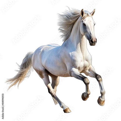 horse isolated on white background