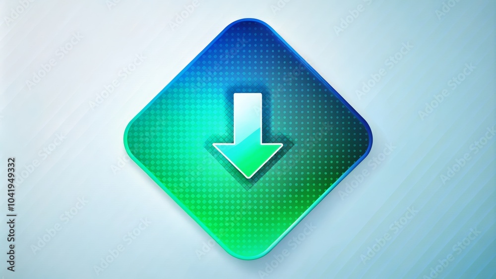 Blue and Green Gradient Diamond Shape Design Blue and Green Gradient Diamond Shape Design