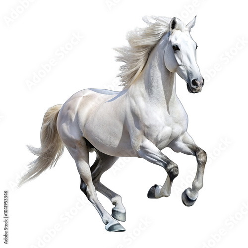 horse isolated on white background