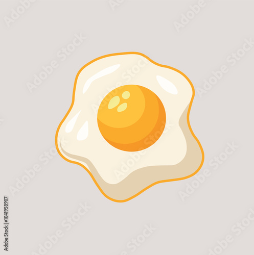 fried egg vector illustration