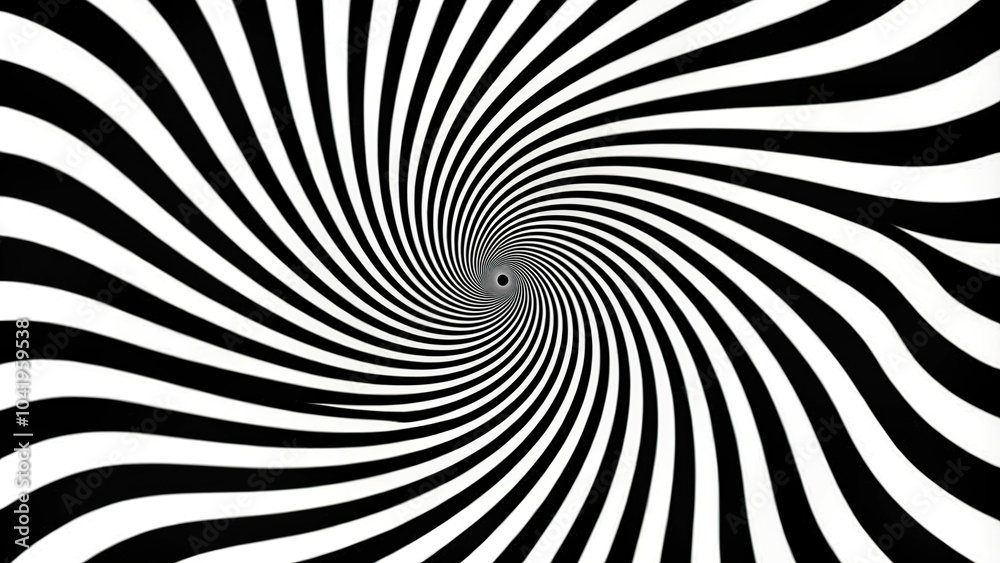 Mesmerizing spiral pattern in black and white Mesmerizing spiral pattern in black and white