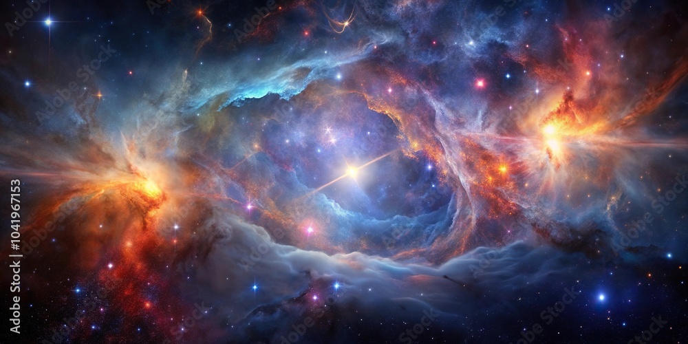 Fototapeta premium nebulae drifting off in deep space