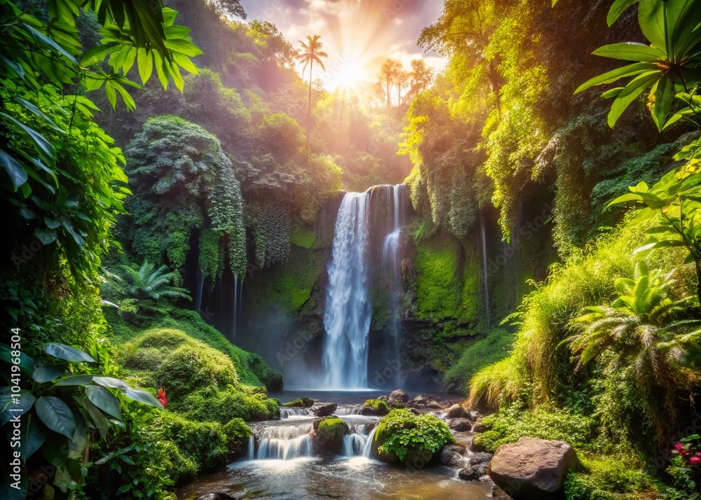 Mystic Waterfall in Bali Jungle – Enchanting Nature Photography for Travel Enthusiasts and Adventure Seekers Mystic Waterfall in Bali Jungle – Enchanting Nature Photography for Travel Enthusiasts and Adventure Seekers