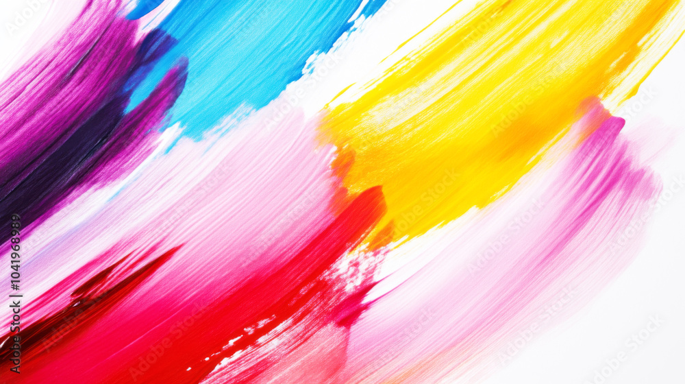 Abstract Colorful Paint Strokes Background - Vibrant Art Texture Abstract Colorful Paint Strokes Background - Vibrant Art Texture