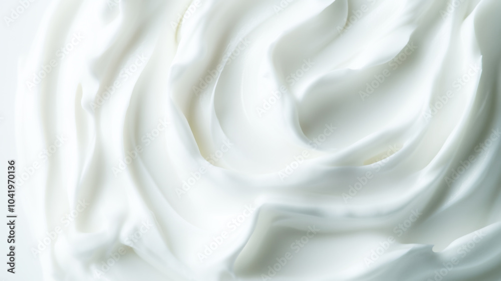 Whipped Cream Texture: Close-Up Food Photography Whipped Cream Texture: Close-Up Food Photography