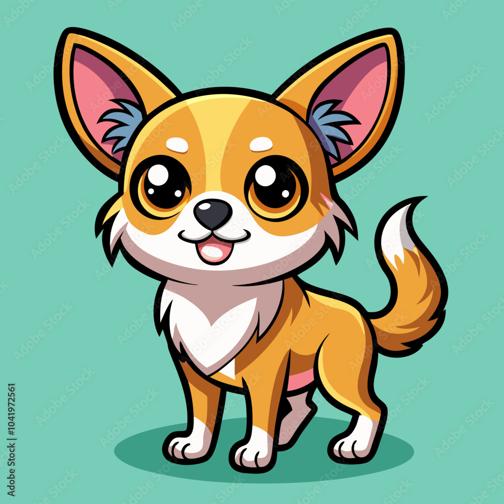 Fototapeta premium Cute dog vector illustration 