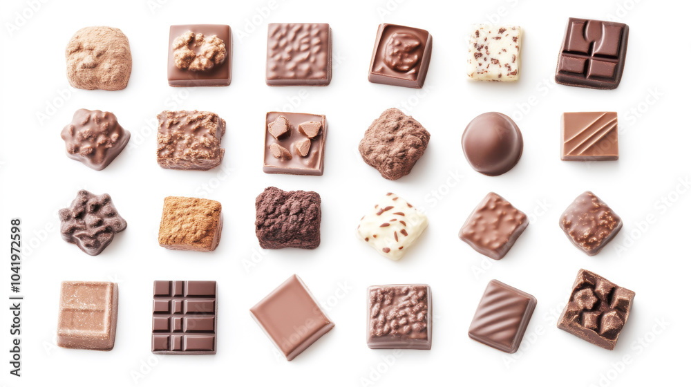 Assortment of Gourmet Chocolate Squares and Truffles Assortment of Gourmet Chocolate Squares and Truffles