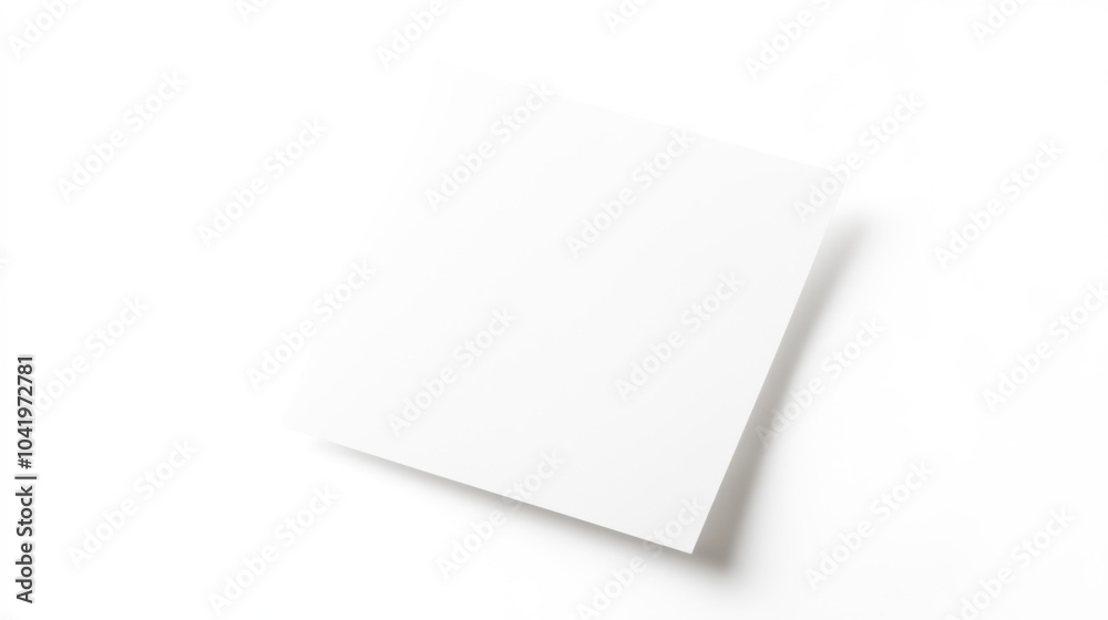 White Paper Mockup: Blank Paper Sheet for Design White Paper Mockup: Blank Paper Sheet for Design