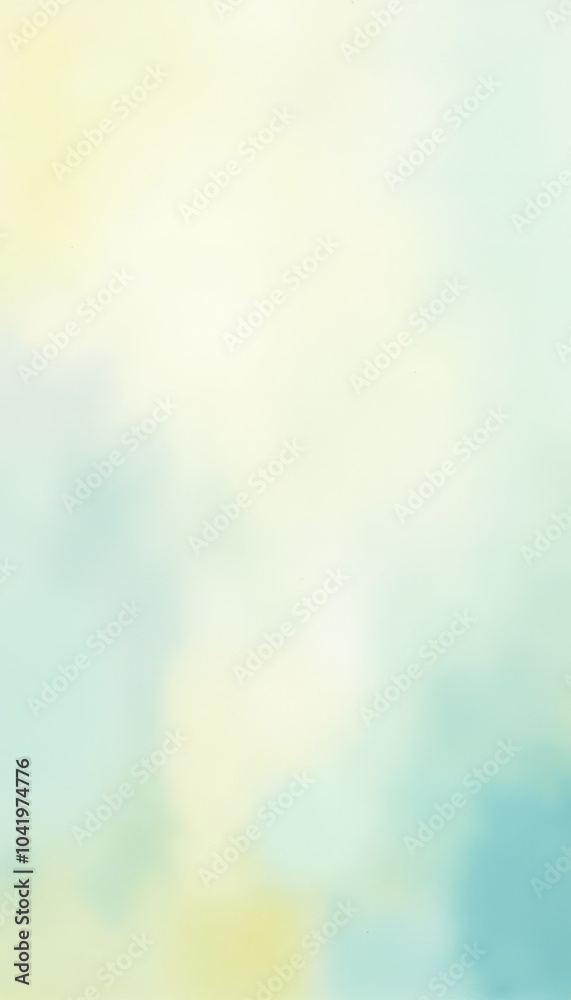 Obraz premium Soft hues of blue and yellow merge seamlessly, invoking a feeling of calm and tranquility akin to a peaceful morning. The gentle gradients invite contemplation