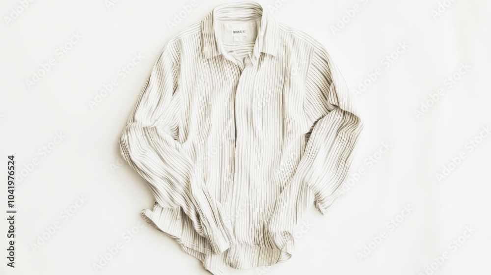 Striped Long Sleeve Shirt - Minimalist Fashion Photography Striped Long Sleeve Shirt - Minimalist Fashion Photography