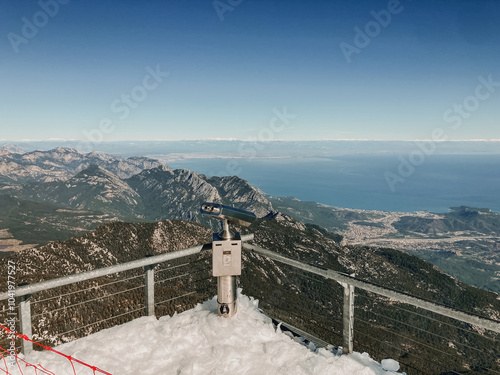 Tahtalı Dağı, also known as Lycian Olympus, is a mountain near Kemer, a seaside resort on the Turkish Riviera in Antalya Province, Turkey. photo