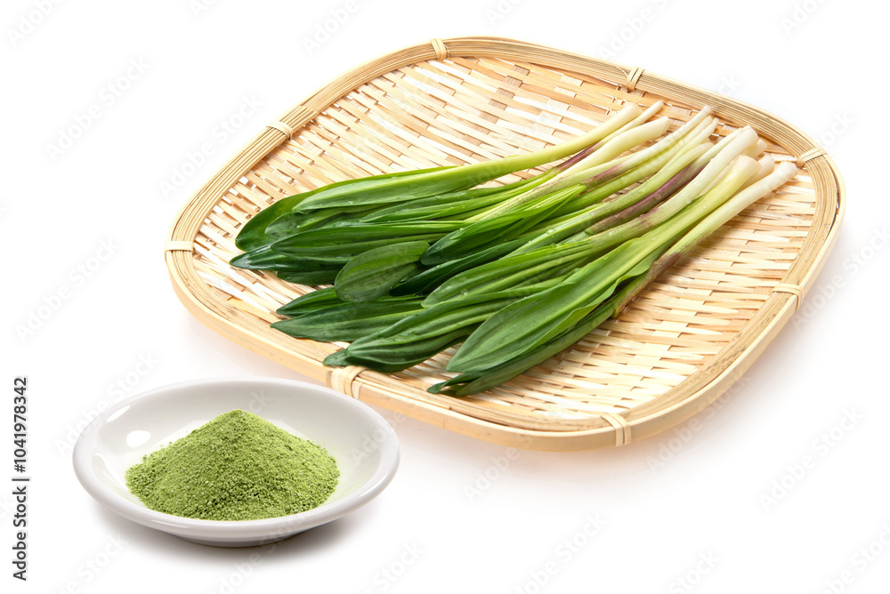 ギョウジャニンニクと粉末にした健康食品