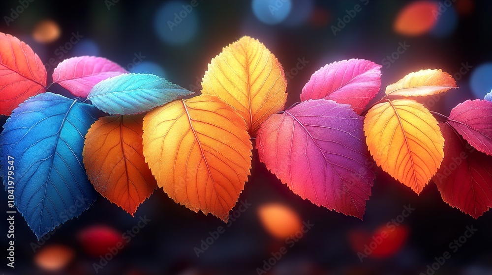 Vibrant Autumn Leaves: A Close-Up View of Nature's Palette Vibrant Autumn Leaves: A Close-Up View of Nature's Palette