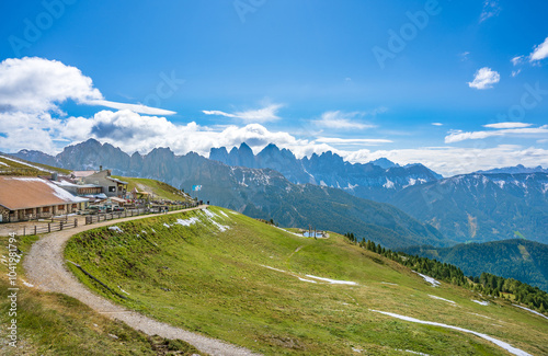  Landscape at Mount Plose in Trentino Alto Adige. South Tyrol, Italy.