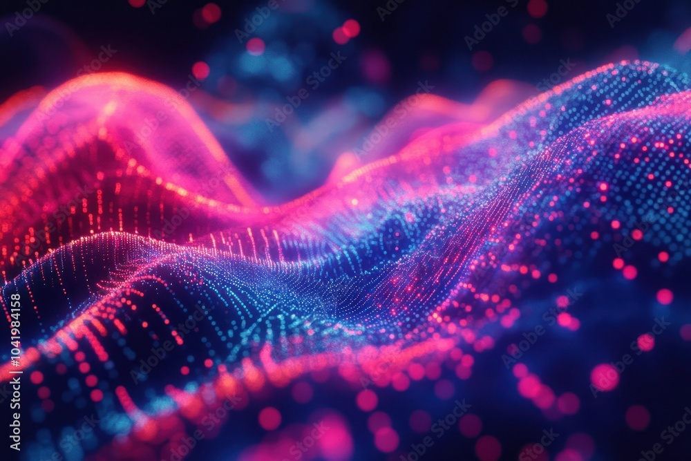 Abstract Data Visualization in Vibrant Colors Abstract Data Visualization in Vibrant Colors