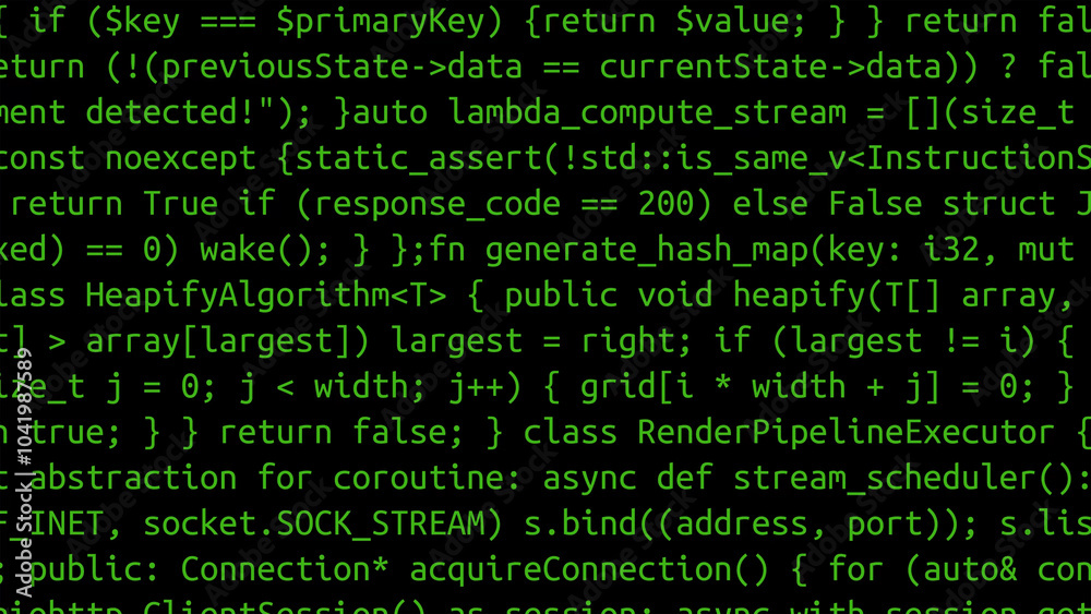 Conceptual java code of web page or javascript programming concept. Simulation of abstract software computer programming code. Conceptual java code of web page or javascript programming concept. Simulation of abstract software computer programming code.