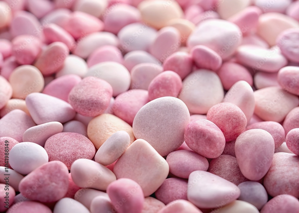 Pink Pebbles Scattered in Minimalist Style for Tranquil Nature Scenes and Modern Decor Pink Pebbles Scattered in Minimalist Style for Tranquil Nature Scenes and Modern Decor