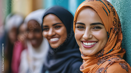 Include subtle cultural cues in the clothing or background that hint at the diversity of the individuals. This can emphasize that smiles are a universal language