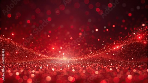 red shining abstract background with shimmering microparticles cell macromutations photo